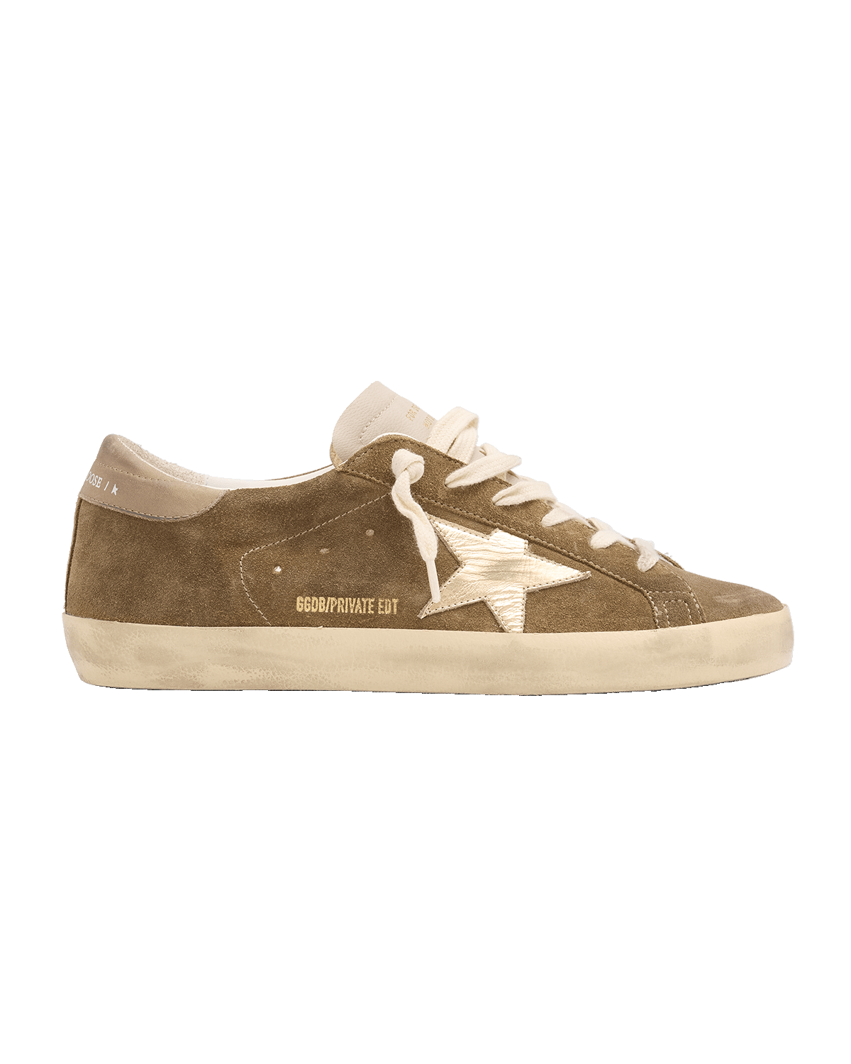 Golden Goose Superstar Suede Metallic Low-Top Sneakers