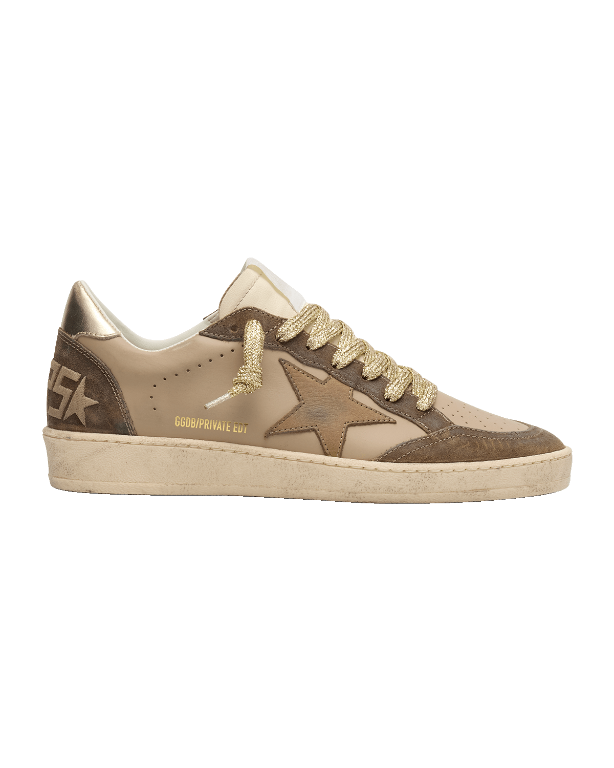Golden Goose Ball Star Mix Leather Sneakers