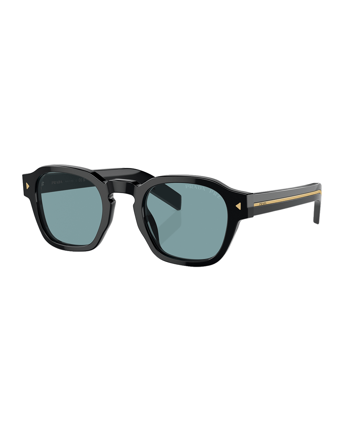Prada Men's Polarized Acetate Round Sunglasses
