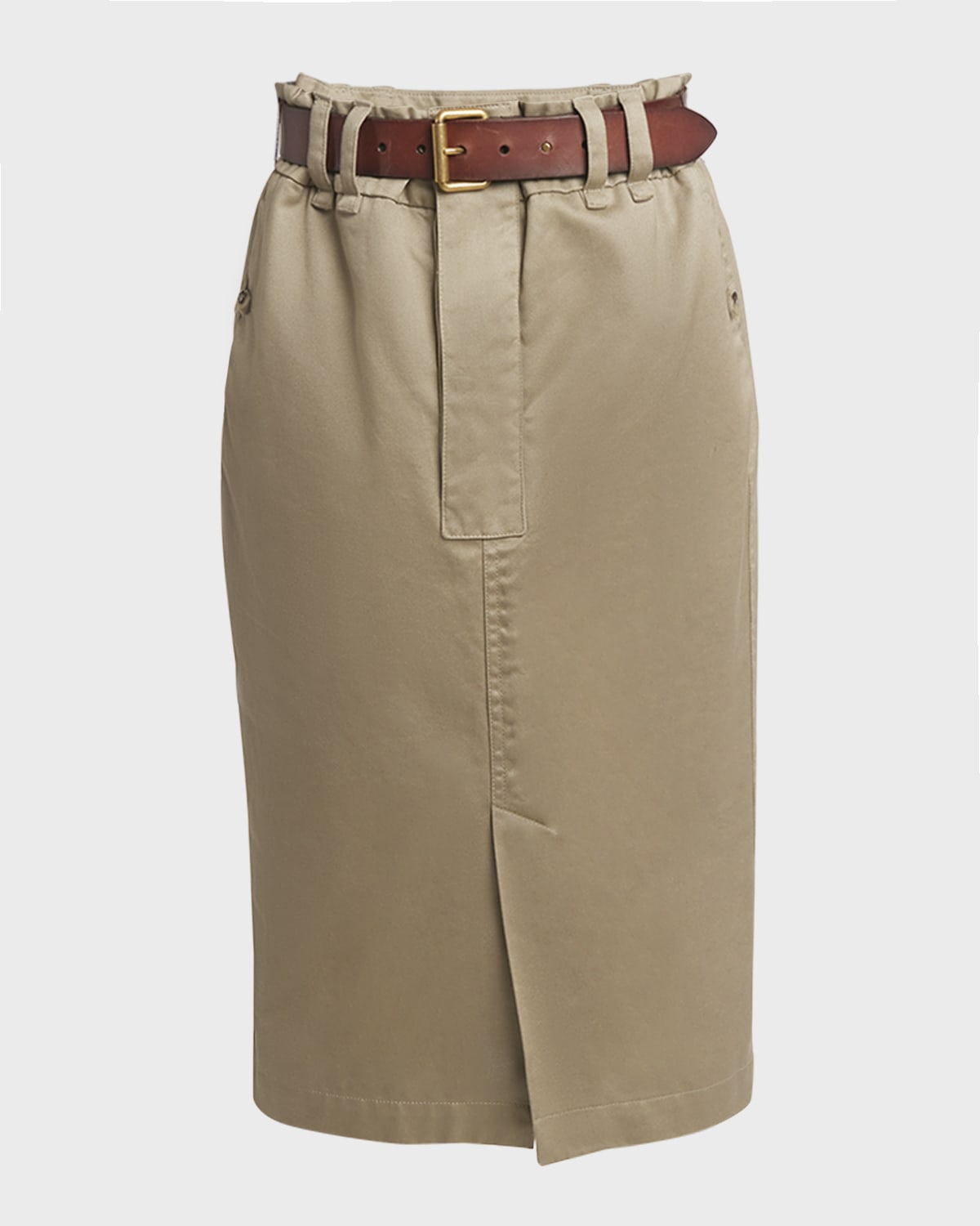 Saint Laurent Saharan Cargo Midi Skirt