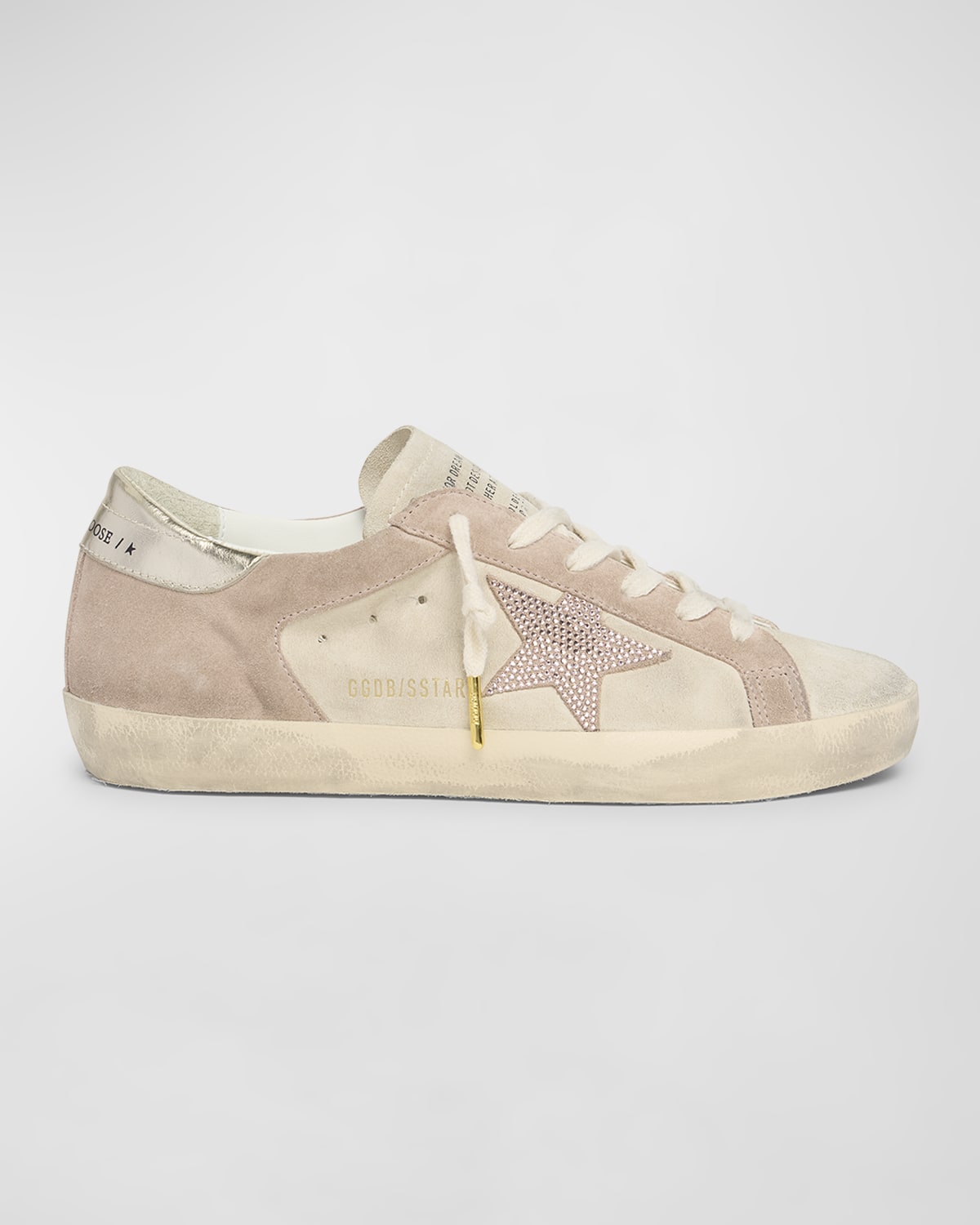 Golden Goose Superstar Bicolor Suede Low-Top Sneakers
