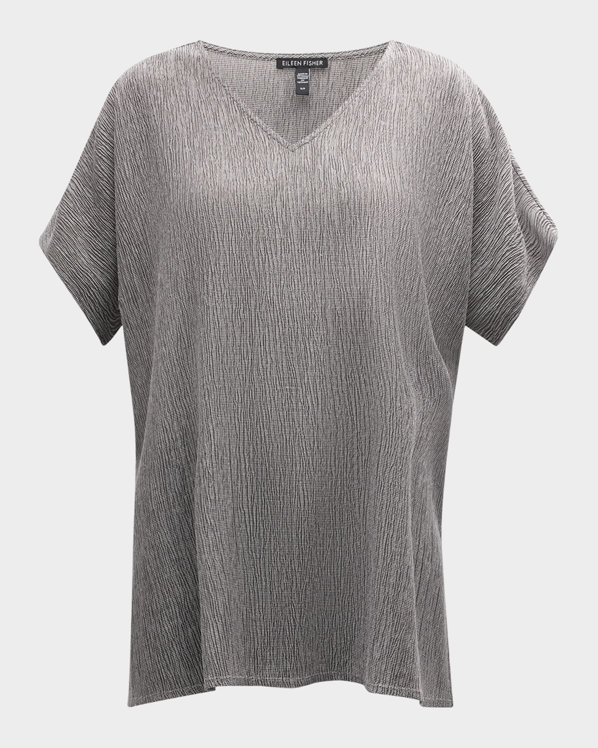 Eileen Fisher Crinkled Dolman-Sleeve Tunic