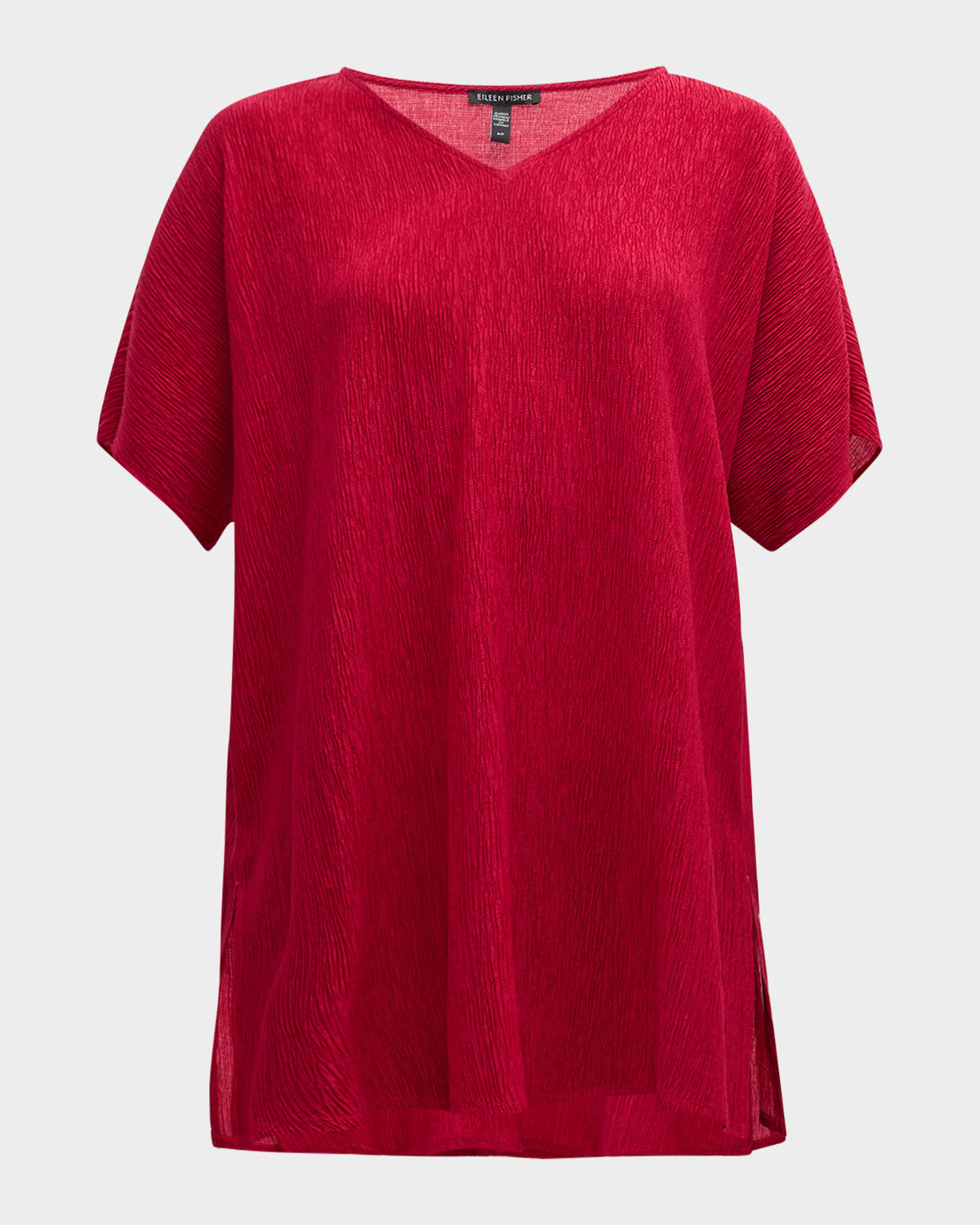 Eileen Fisher Crinkled Dolman-Sleeve Tunic