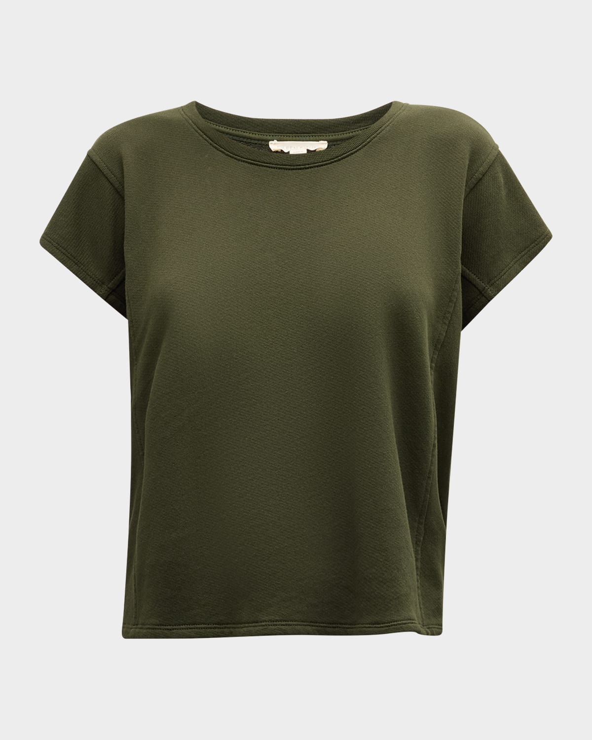 Eileen Fisher Crewneck Organic Cotton French Terry Top