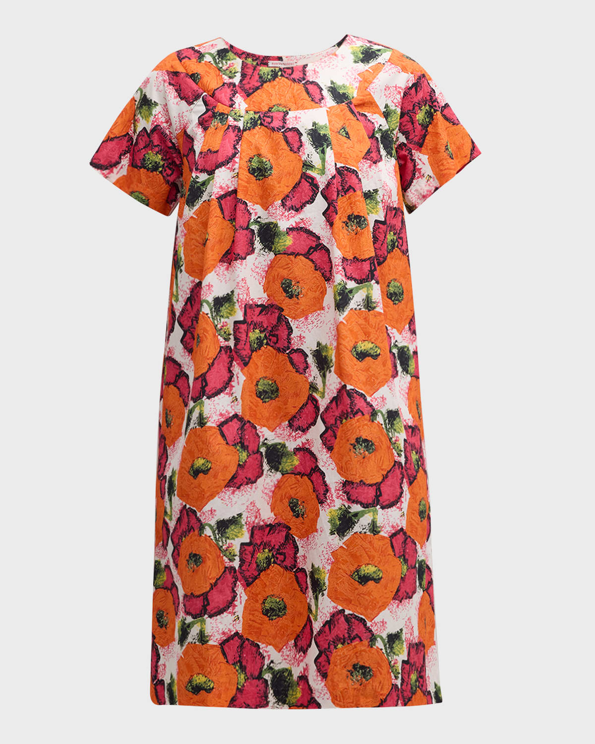 Frances Valentine Easy Floral Short-Sleeve Mini Dress