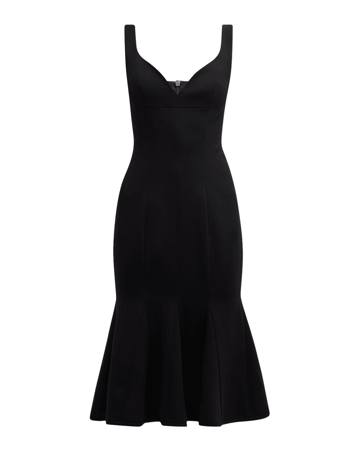 Black Halo Ashlyn Sweetheart Godet Midi Dress