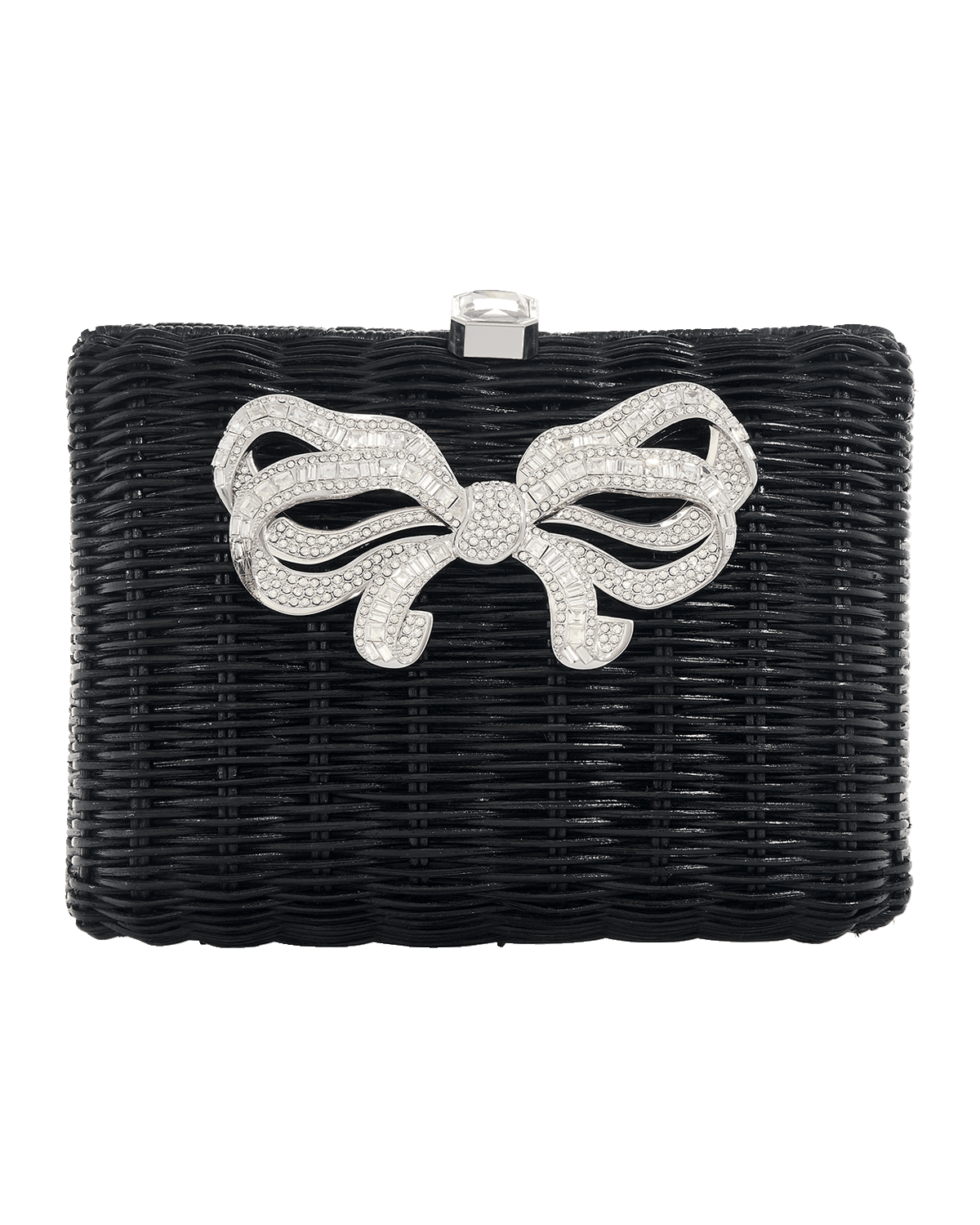 Judith Leiber Couture Hailey Bow Basket Clutch Bag
