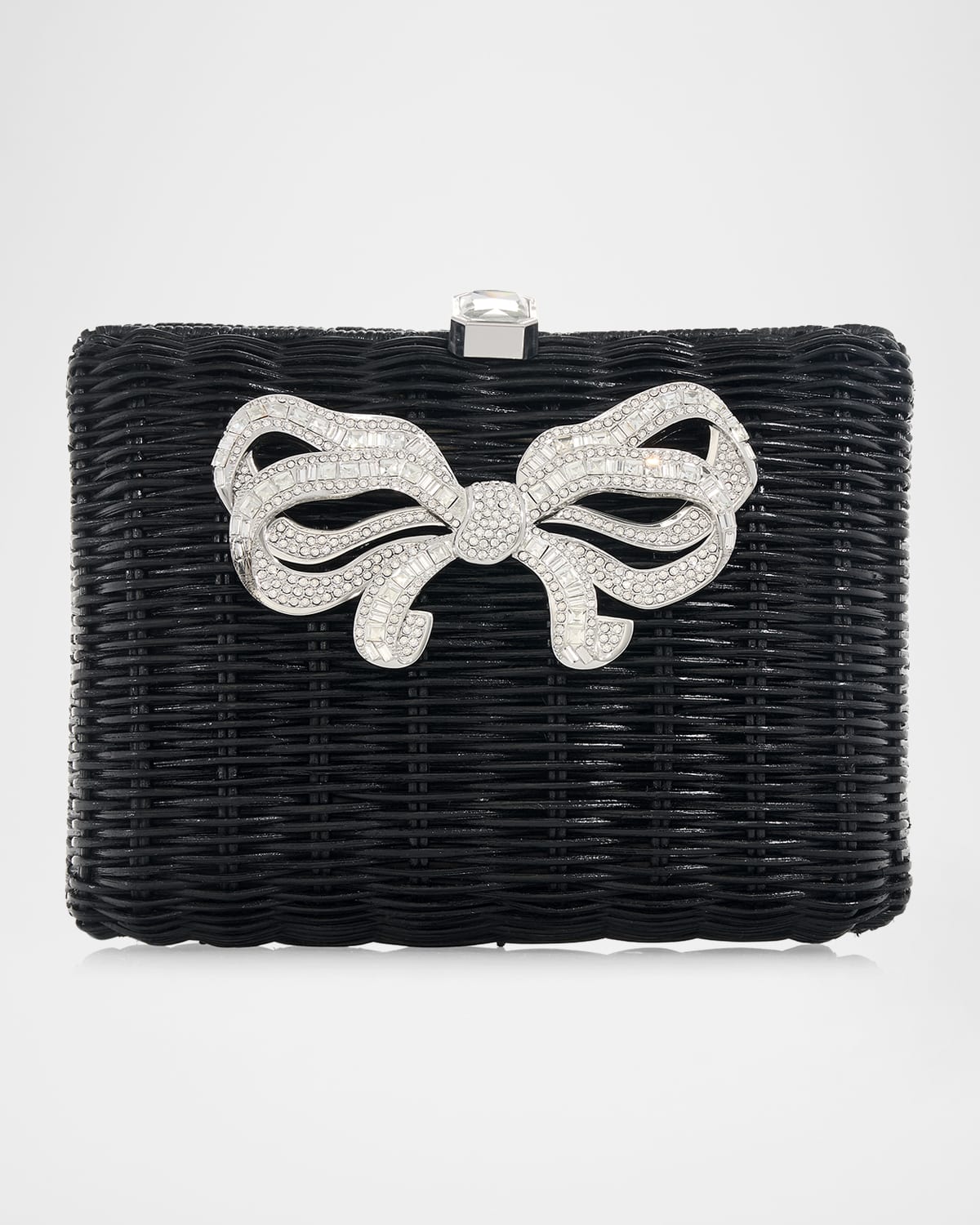 Judith Leiber Couture Hailey Bow Basket Clutch Bag