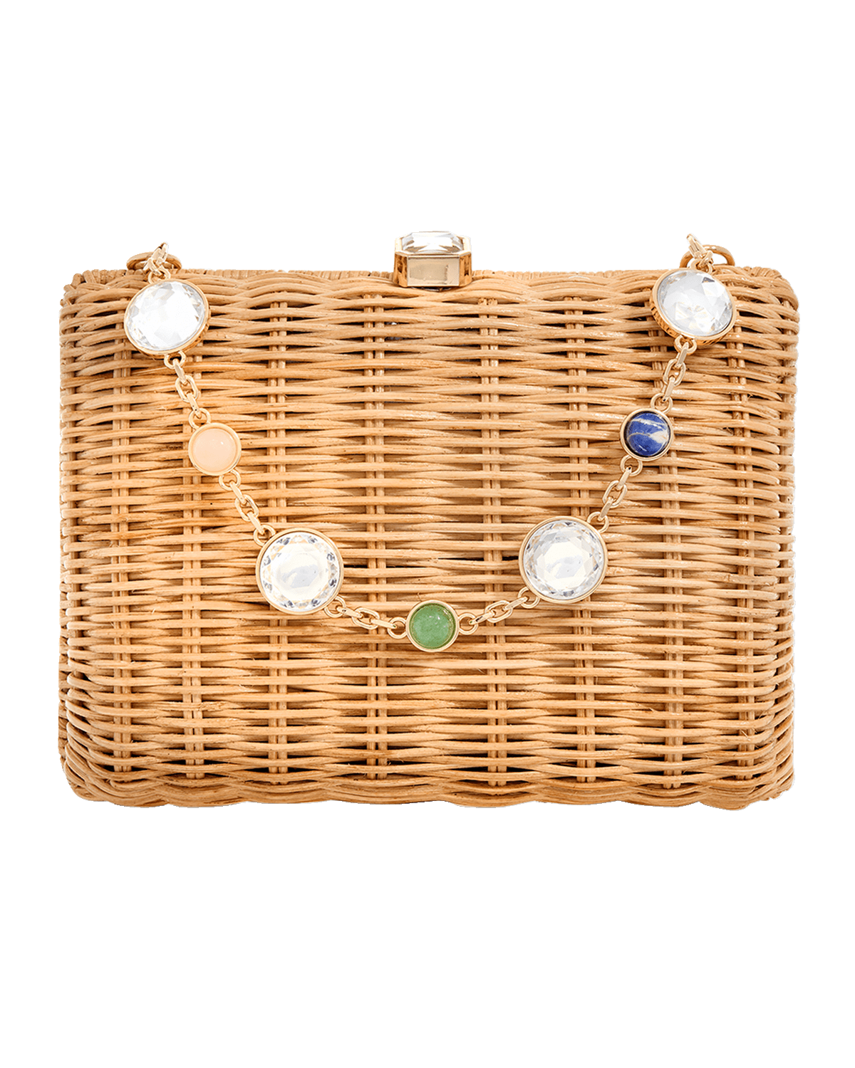 Judith Leiber Couture Embellished Basket Clutch Bag