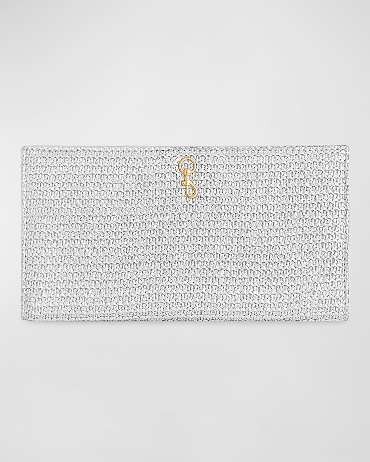 Rebecca Minkoff Mesh Metallic Leather Wallet on Chain