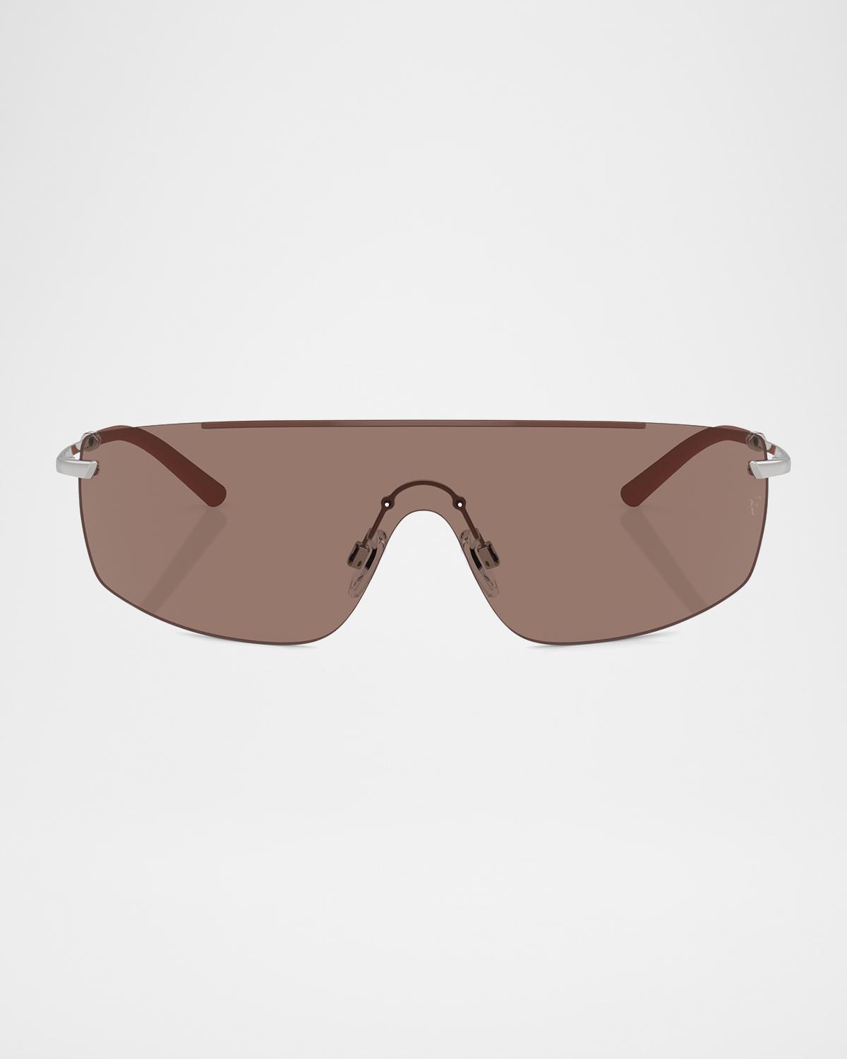 Oliver Peoples x Roger Federer Men's R-5 Metal Shield Sunglasses