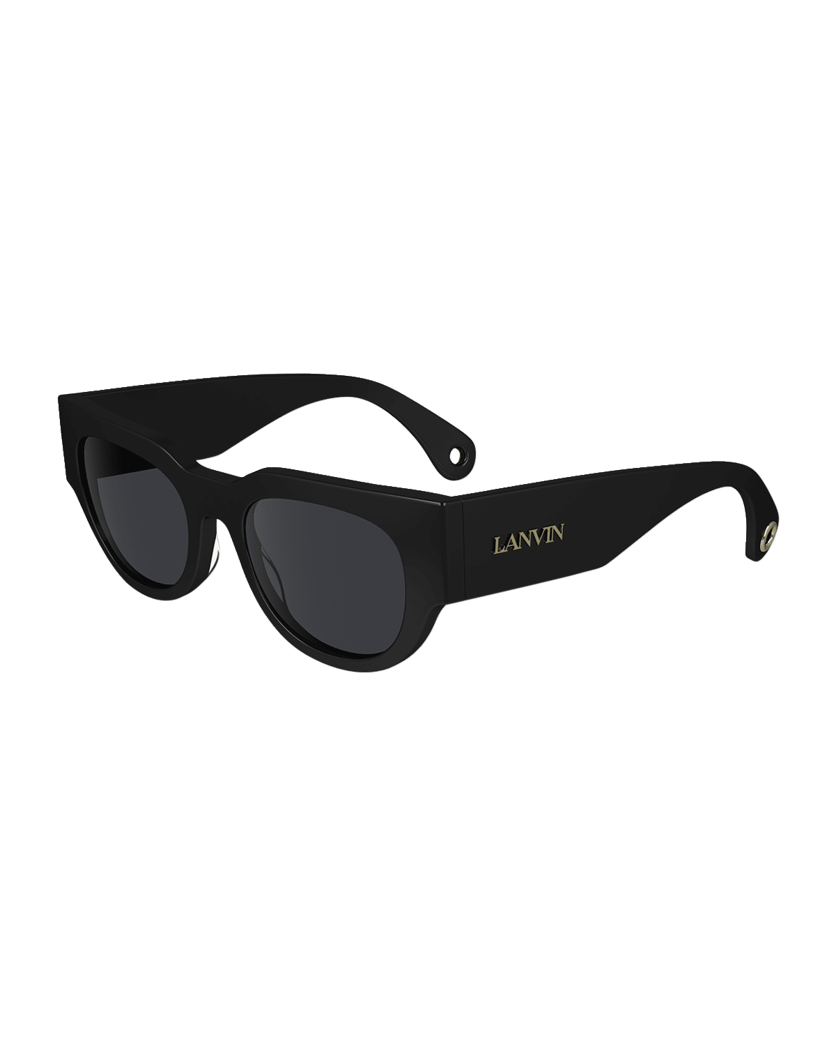 Lanvin Signature Rounded Acetate Cat-Eye Sunglasses