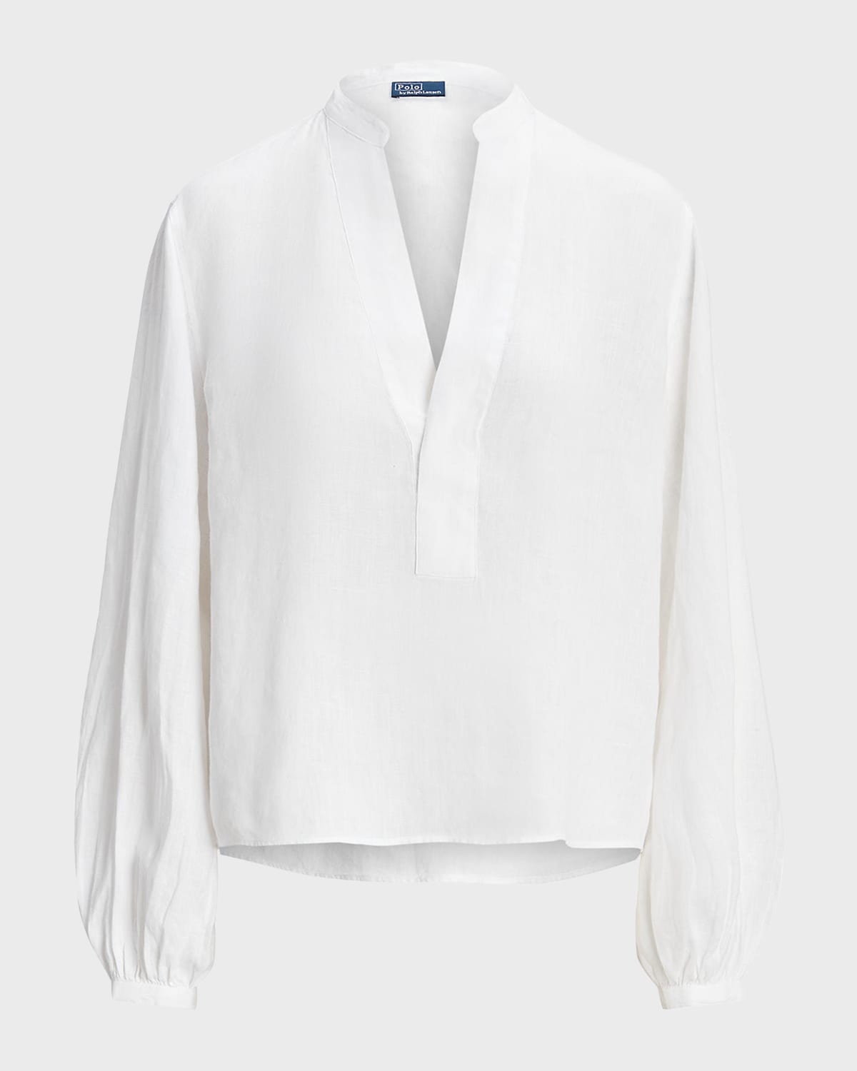 Polo Ralph Lauren Blouson-Sleeve Linen Blouse
