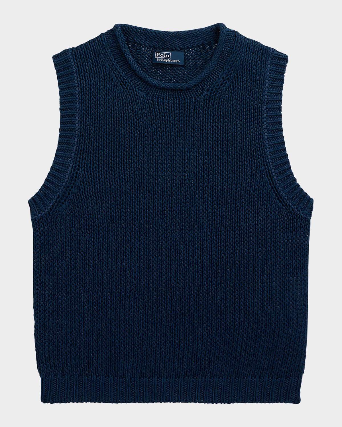 Polo Ralph Lauren Linen-Cotton Sleeveless Sweater Tank