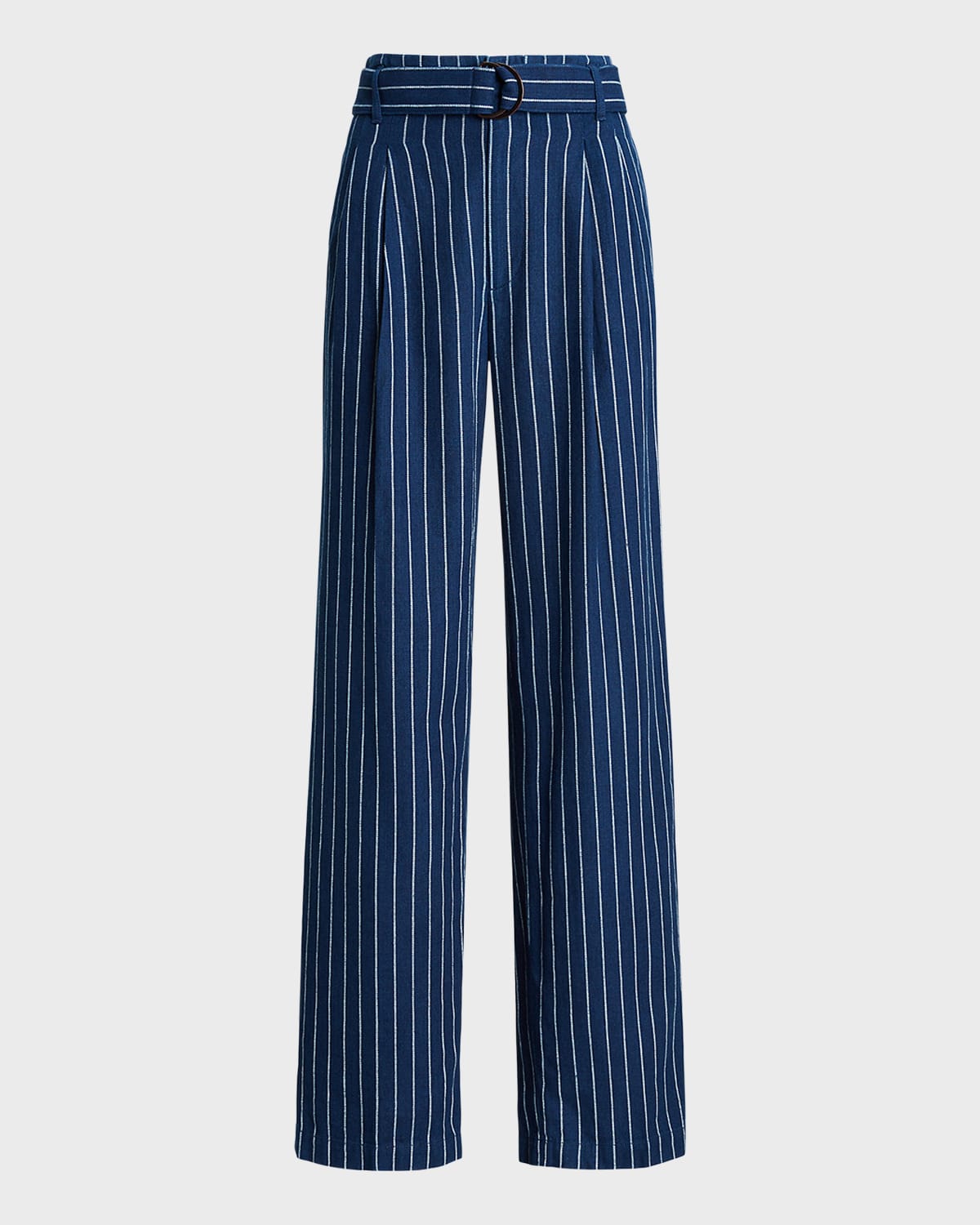 Polo Ralph Lauren Wide-Leg Pinstripe Twill Pants