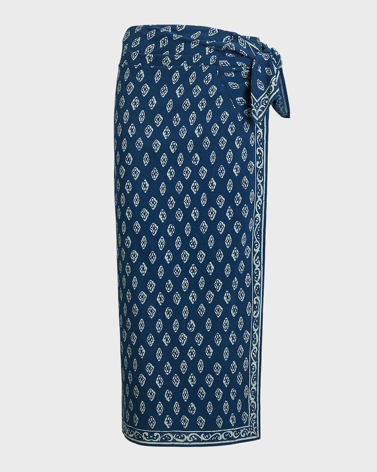 Polo Ralph Lauren Printed Cotton Wrap Skirt