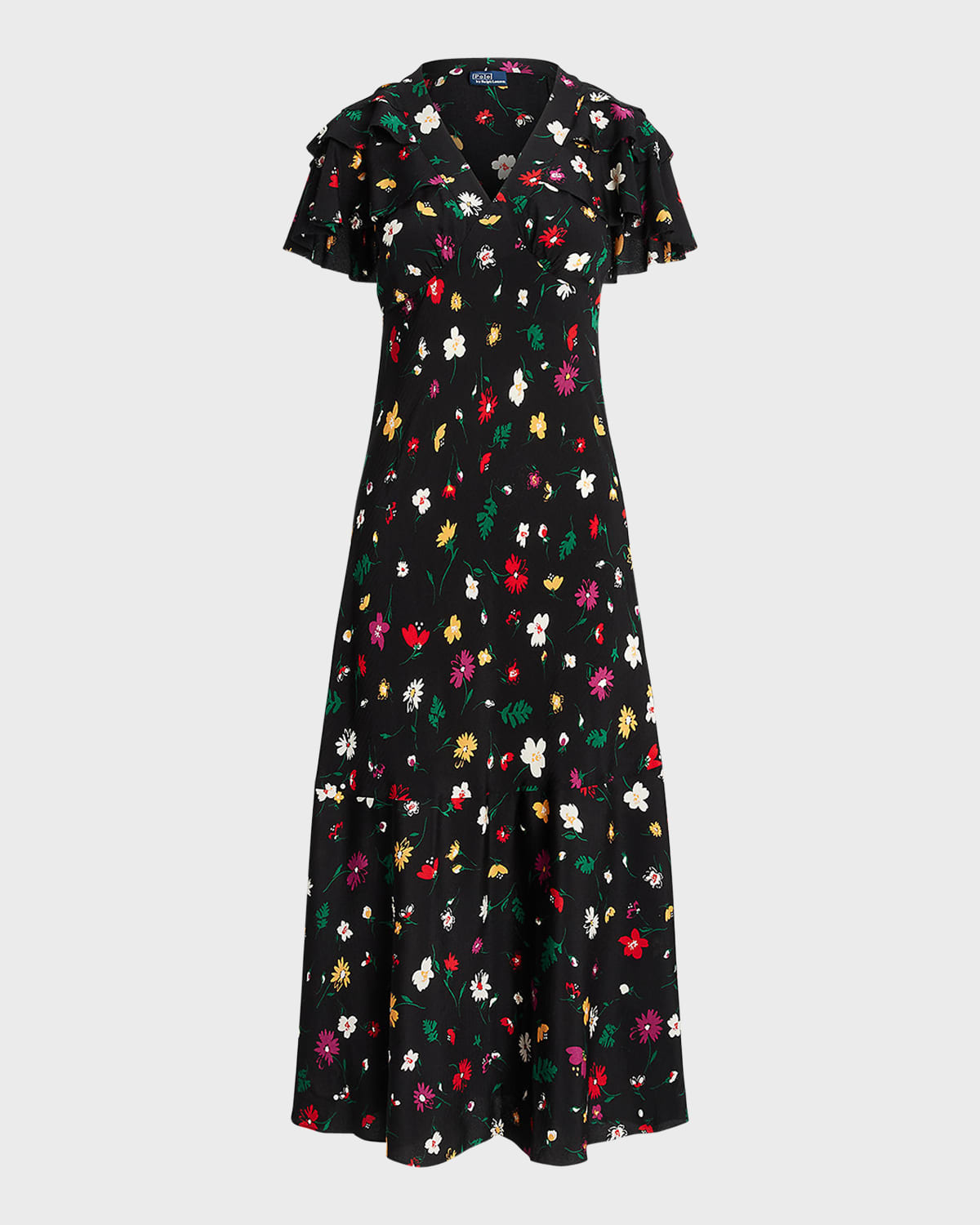 Polo Ralph Lauren Floral Silk Crepe Dress