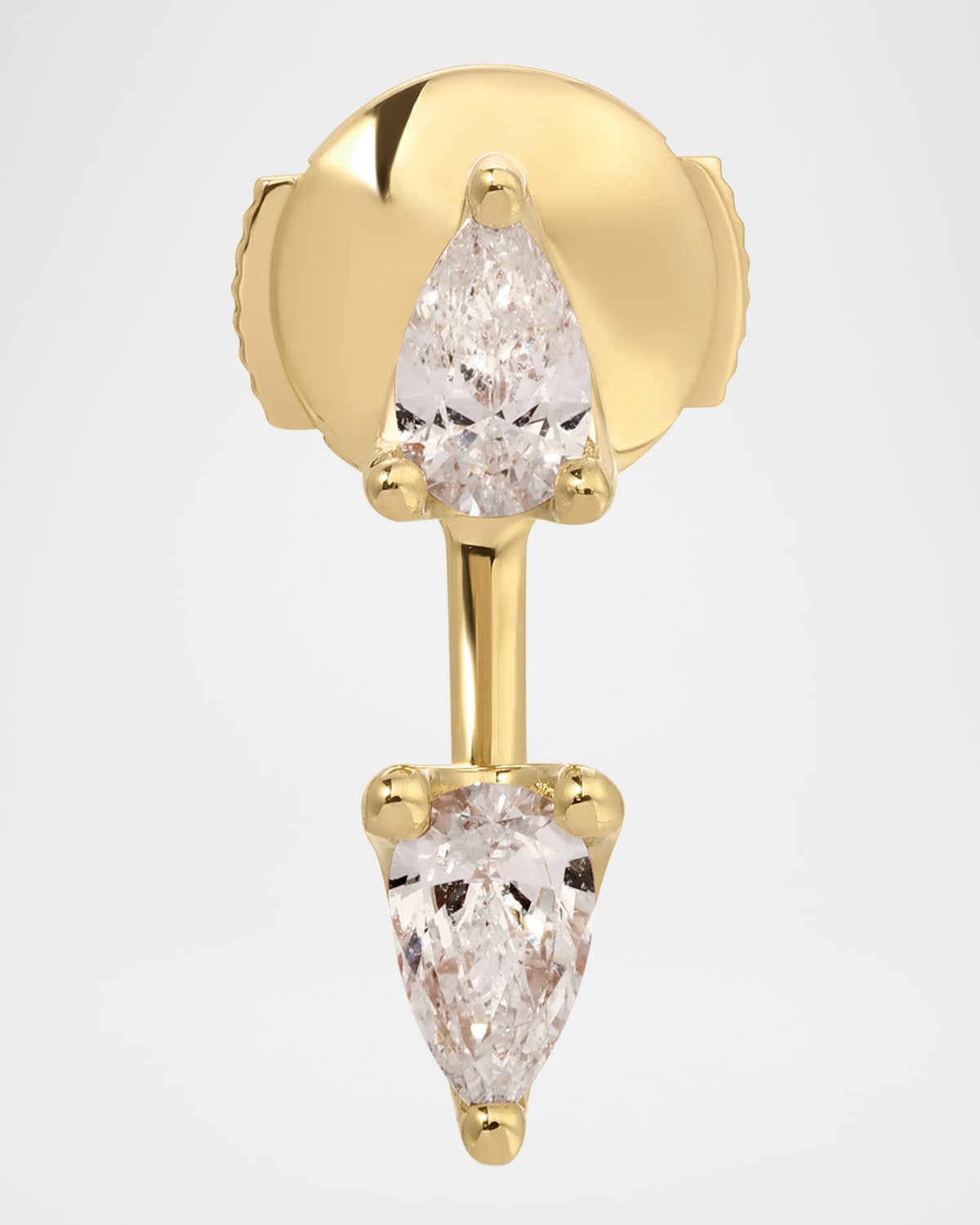 Anita Ko 18K Yellow Gold Pear Diamond Orbit Earring, Single