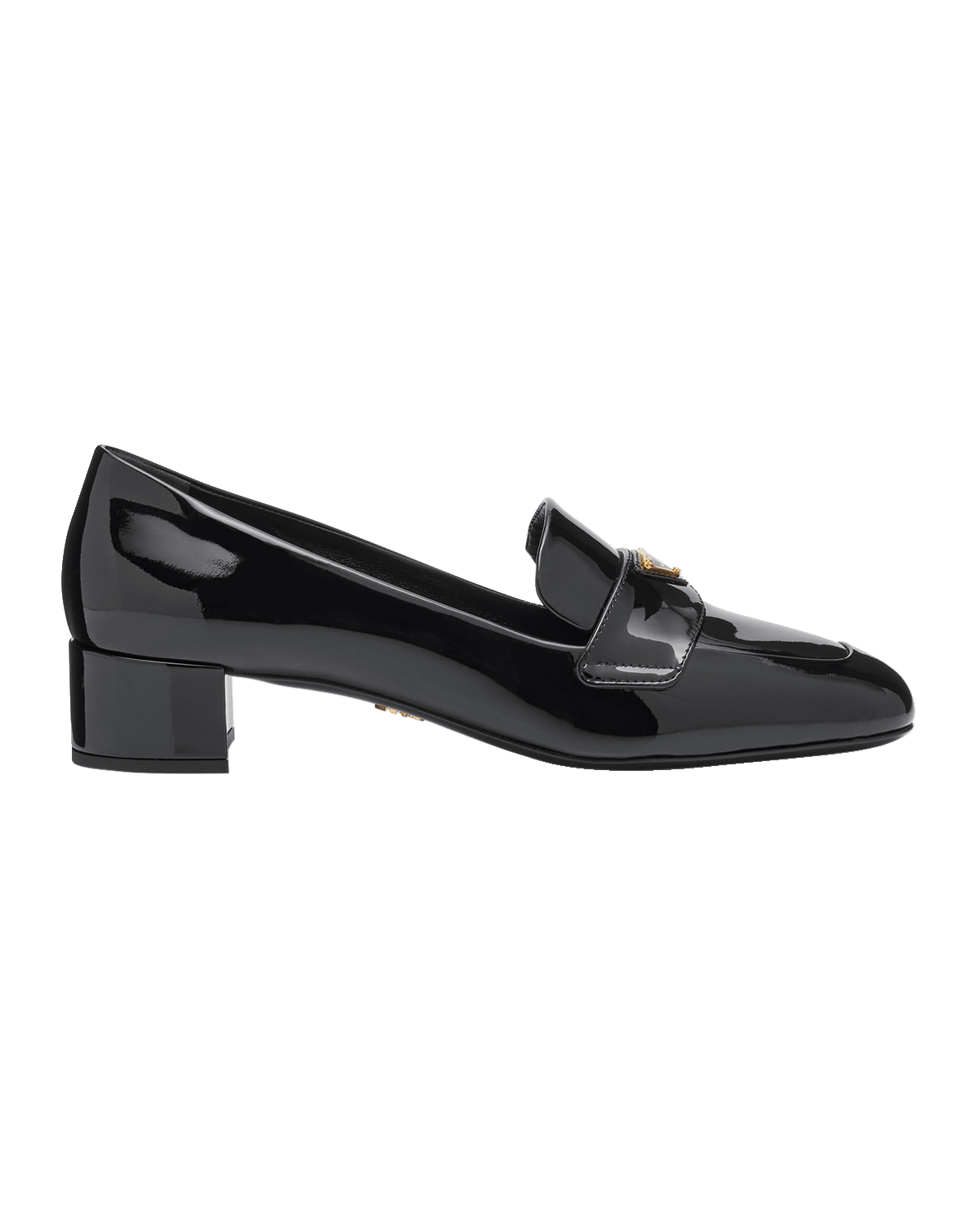 Prada Vernice Patent Loafer Pumps