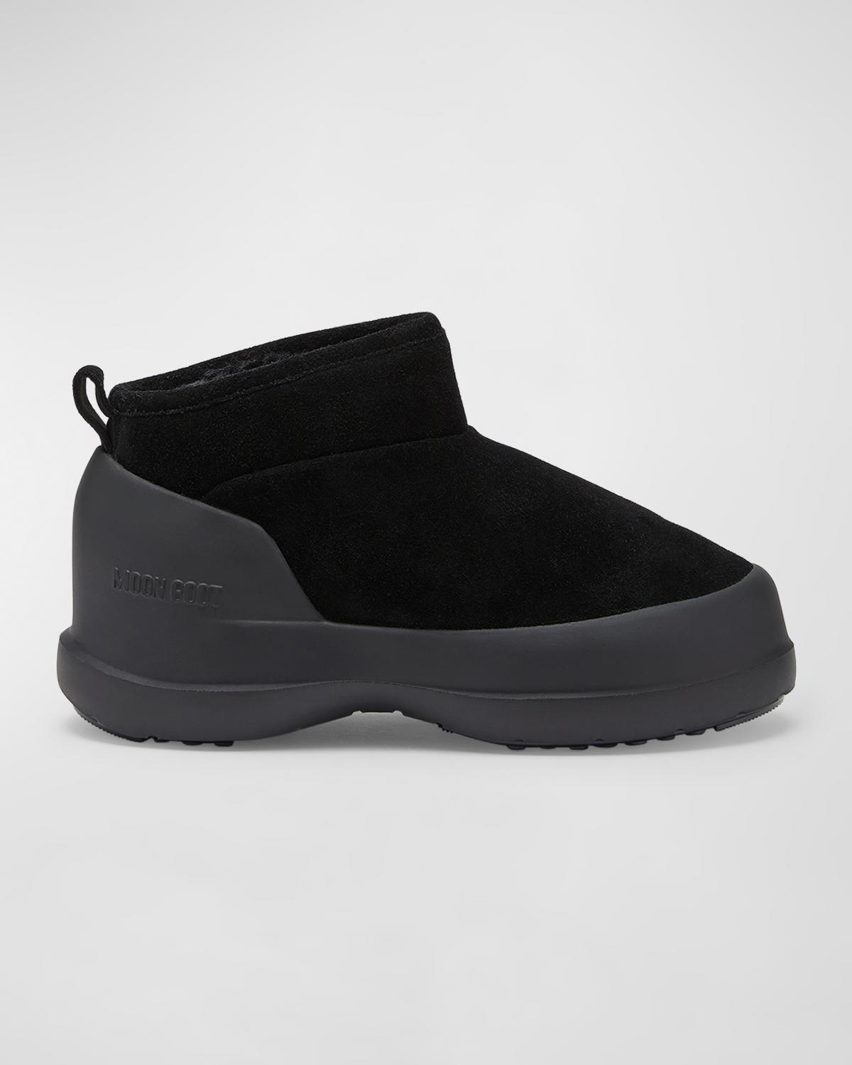 Moon Boot Luna Suede Cozy Ankle Booties