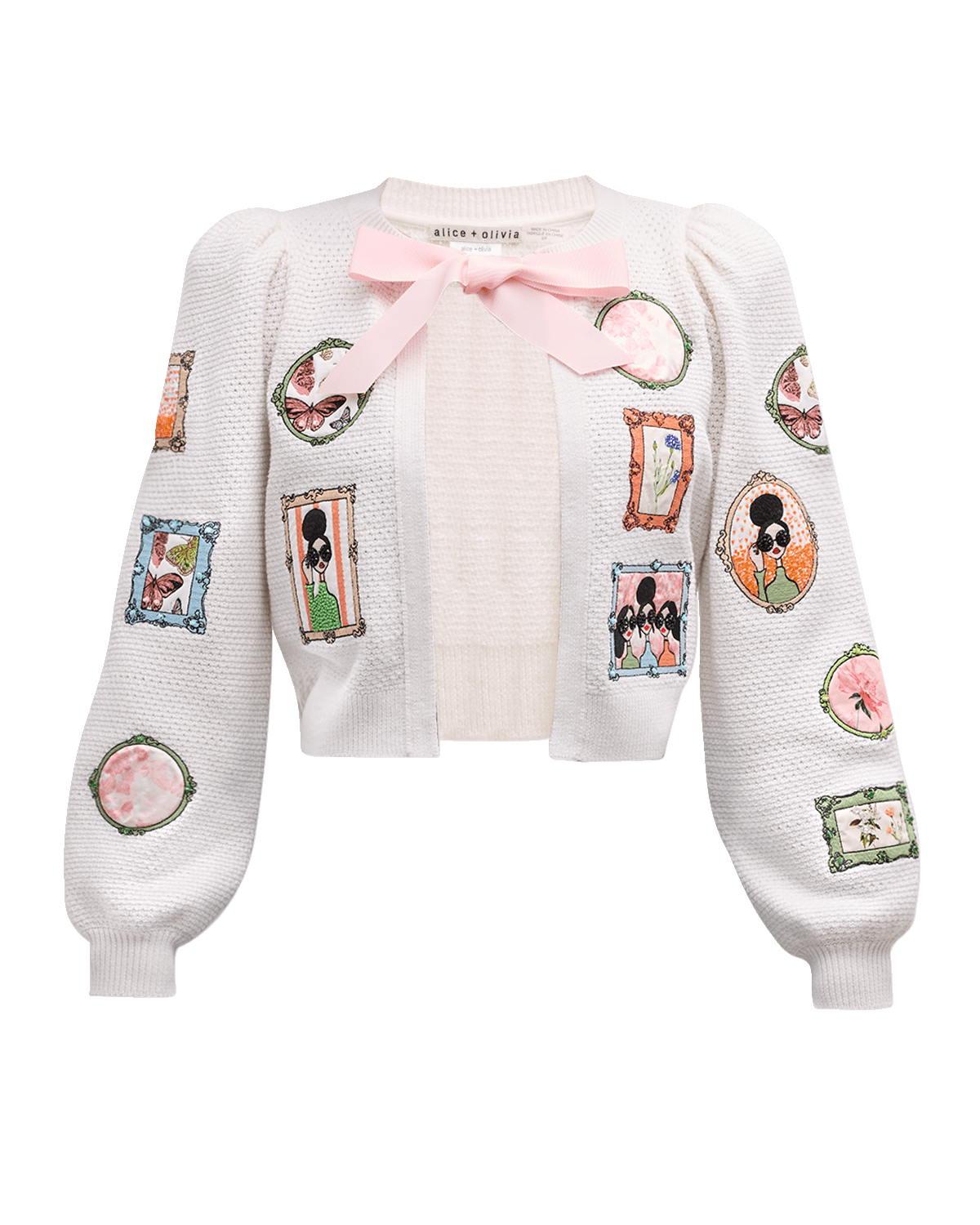 Alice + Olivia Kitty Frame Stace Cardigan