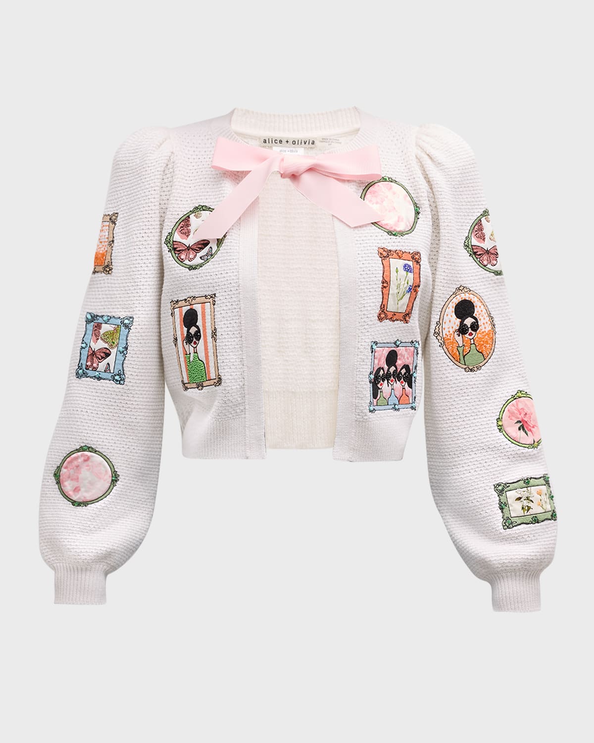 Alice + Olivia Kitty Frame Stace Cardigan
