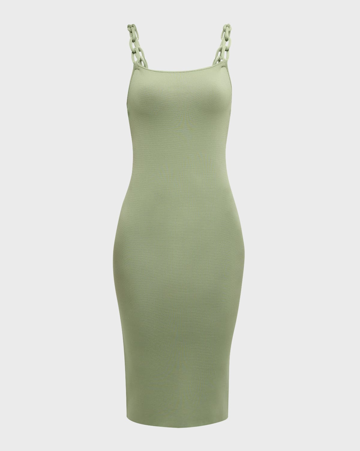 Alice + Olivia Alina Braided Straps Midi Dress