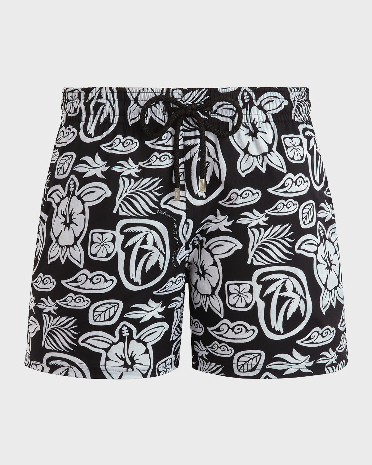 Vilebrequin Men's Tahiti Graphic Swim Trunks