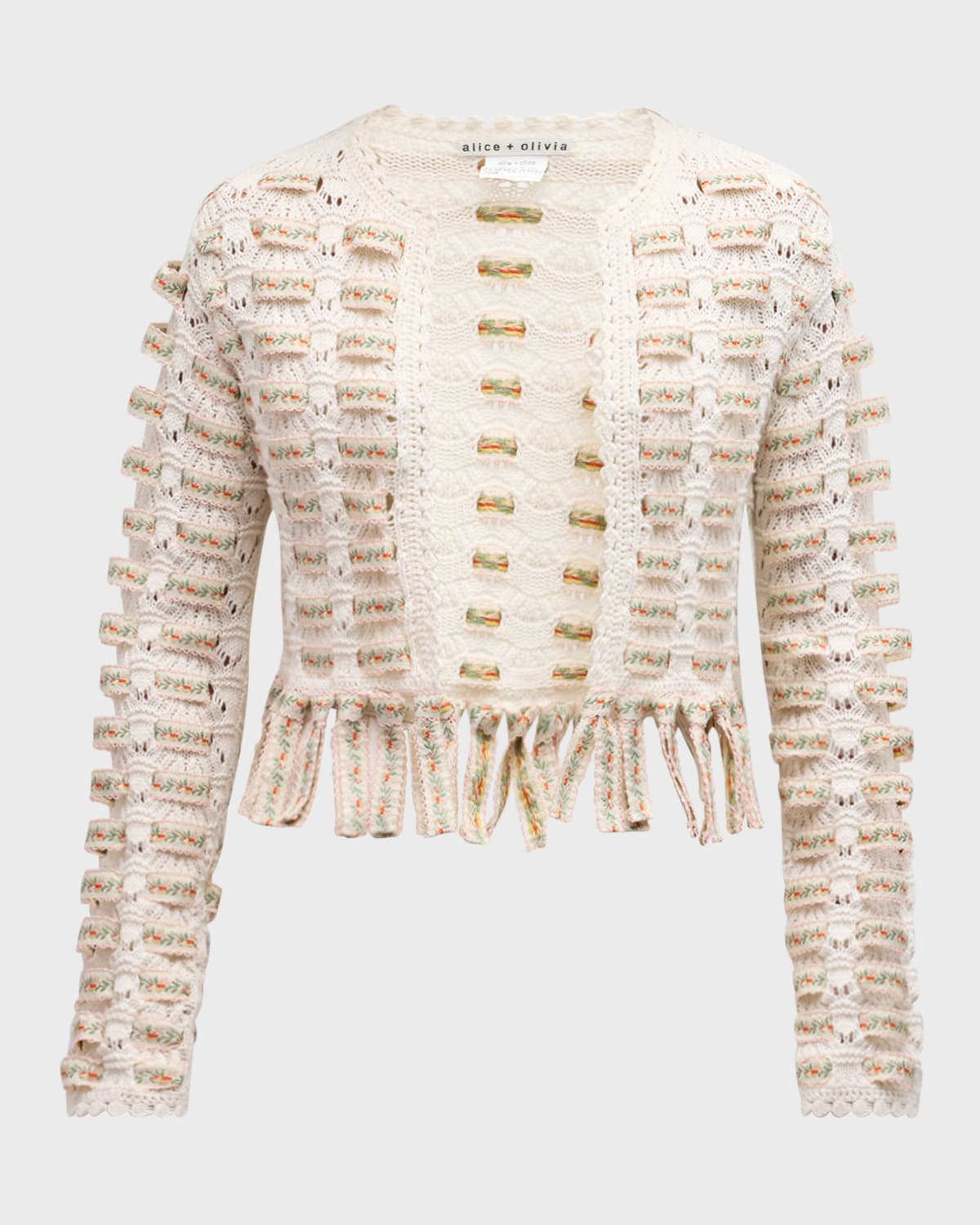 Alice + Olivia Tawna Ribbon Cardigan