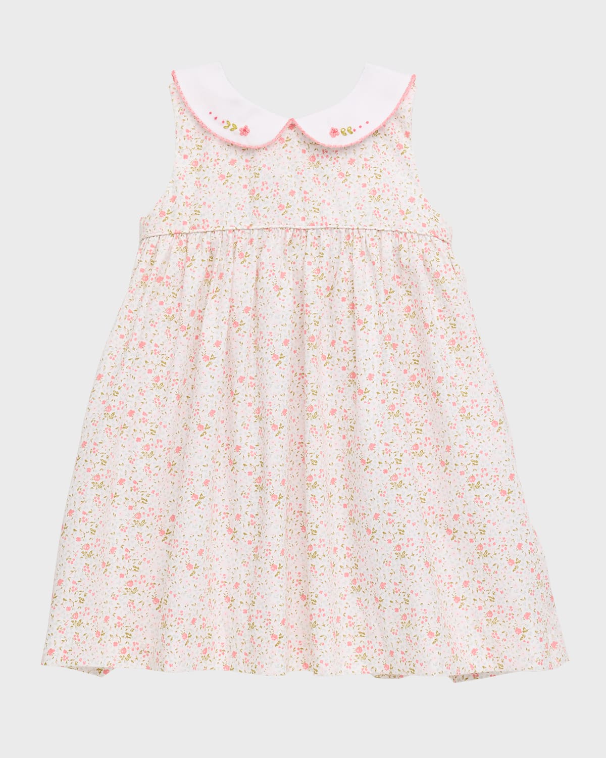 Luli & Me Girl's Micro Floral-Print Dress, Size 6M-24M
