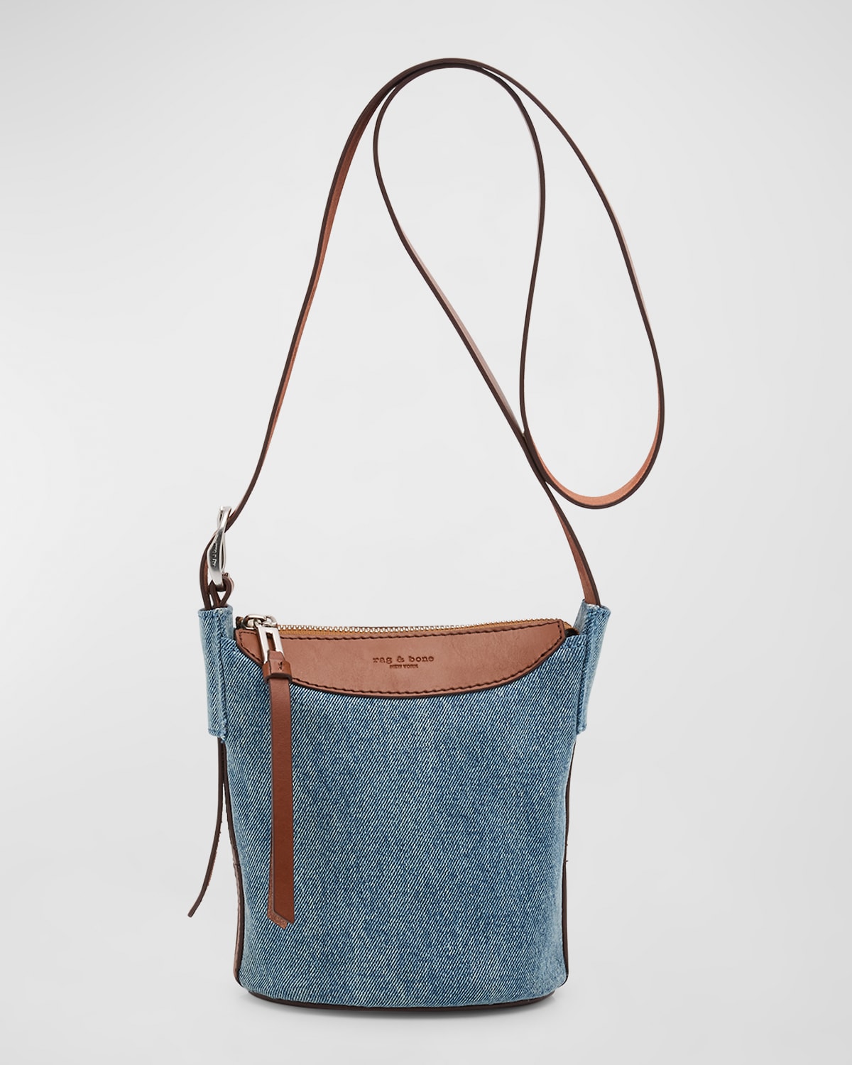 Rag & Bone Belize Mini Denim Bucket Bag