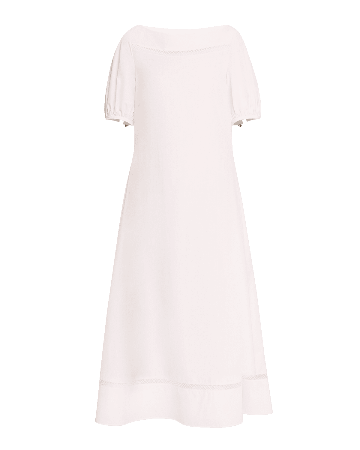 Chloe x High Summer Poplin Maxi Dress with Netted Detailing