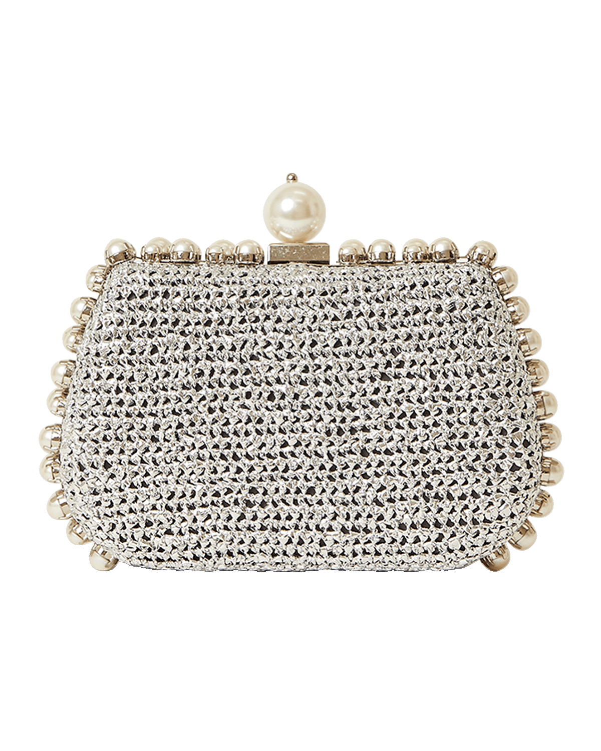 BTB Los Angeles Amelie Pearly Metallic Clutch Bag
