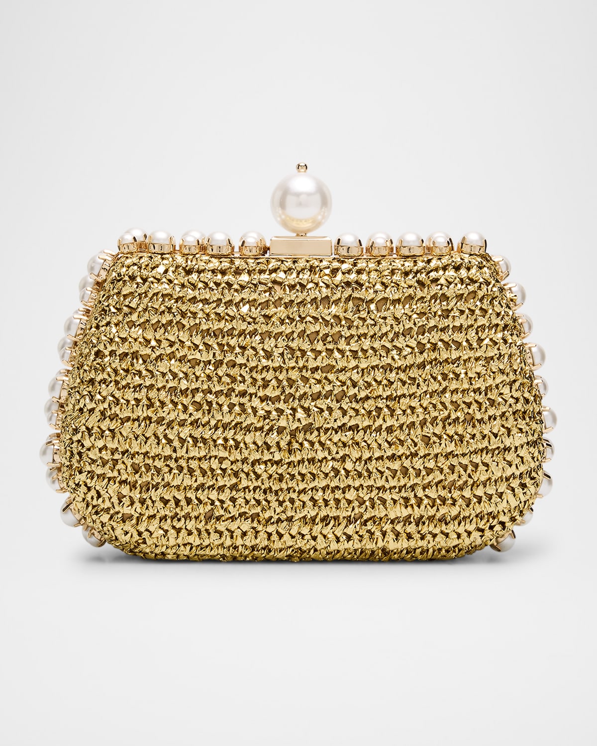 BTB Los Angeles Amelie Pearly Metallic Clutch Bag