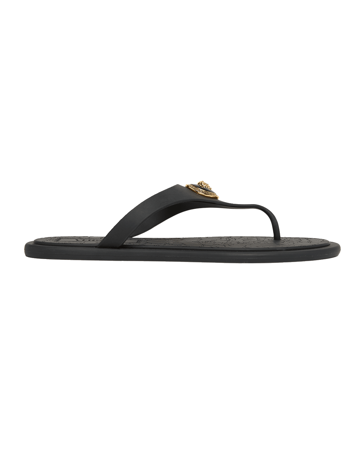 Versace Alia Medusa Rubber Thong Sandals