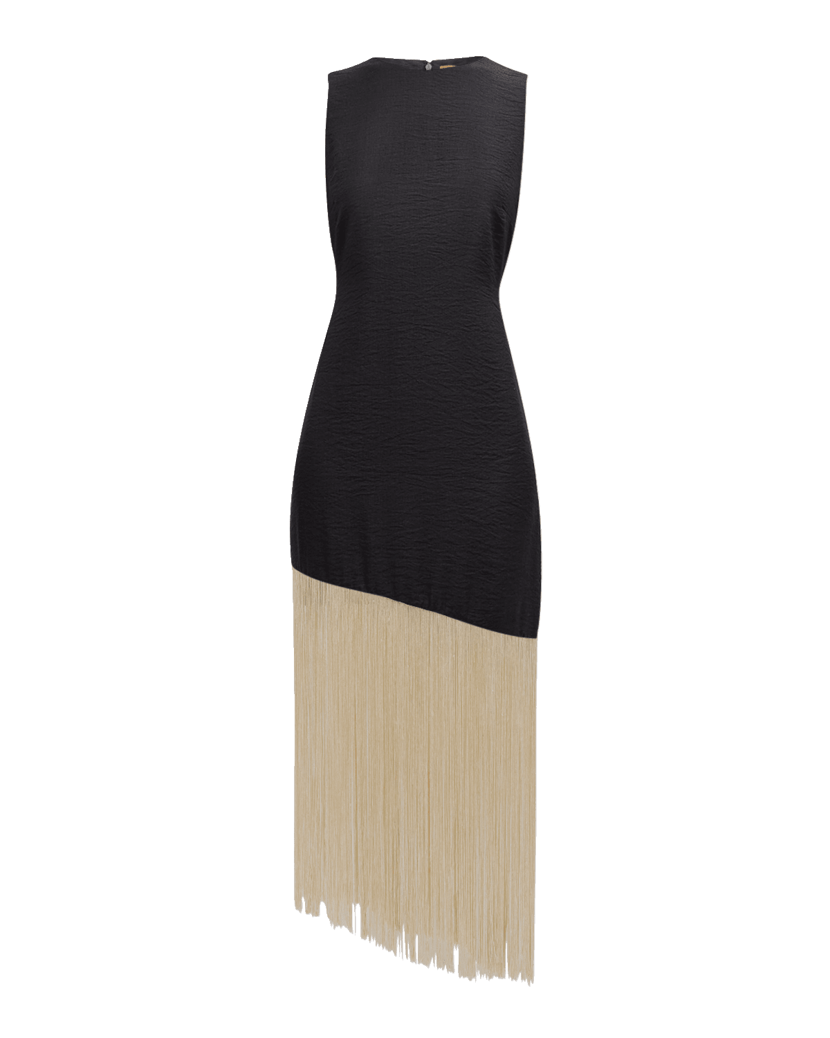 SIMONMILLER Casablanca Two-Tone Sleeveless Long Fringe Dress