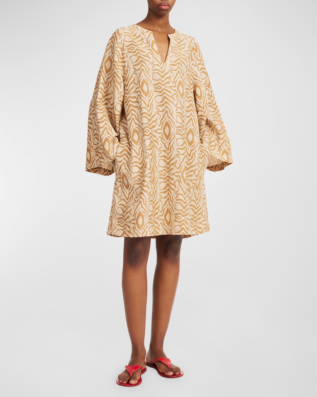By Malene Birger Kayles Animal-Print Shift Dress