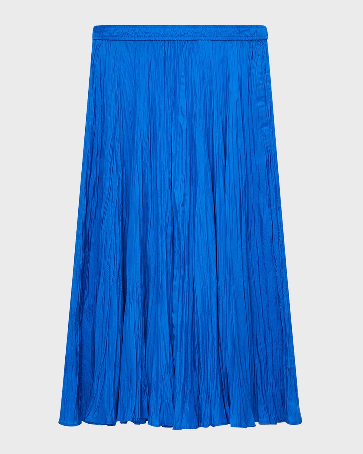 Joseph Sully Crinkled Habotai Silk Midi Skirt