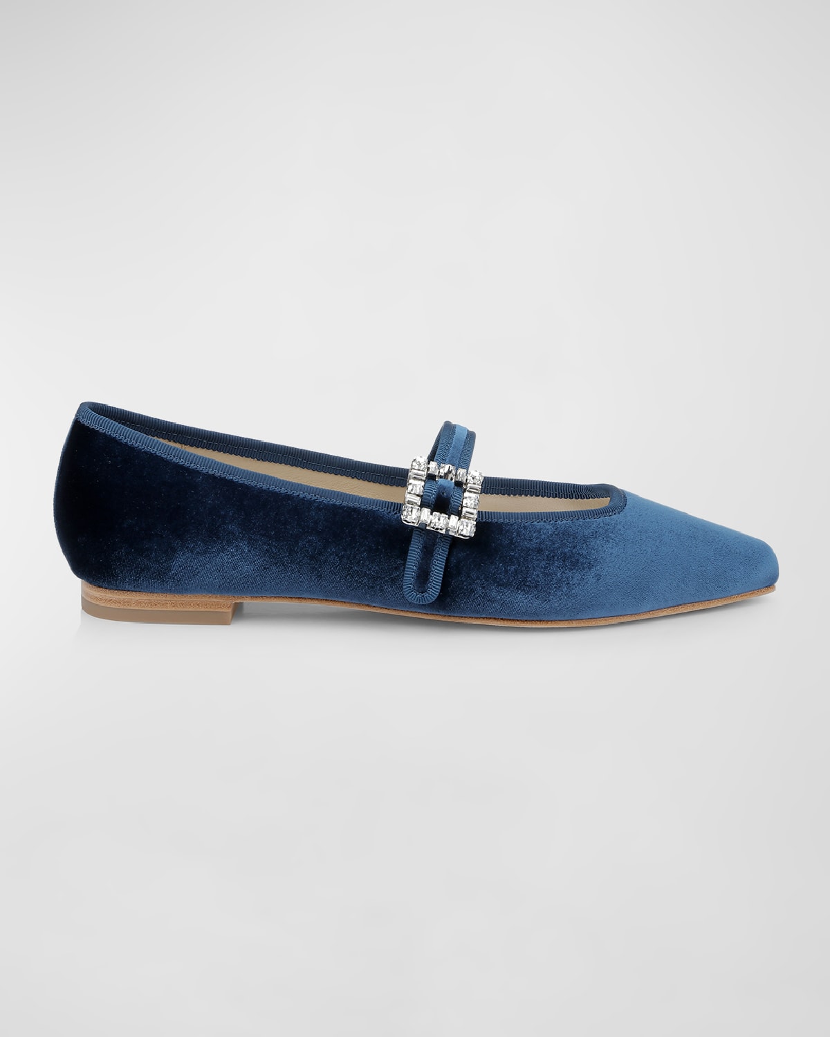 Badgley Mischka Quinn Embellished Mesh Flats Neiman Marcus