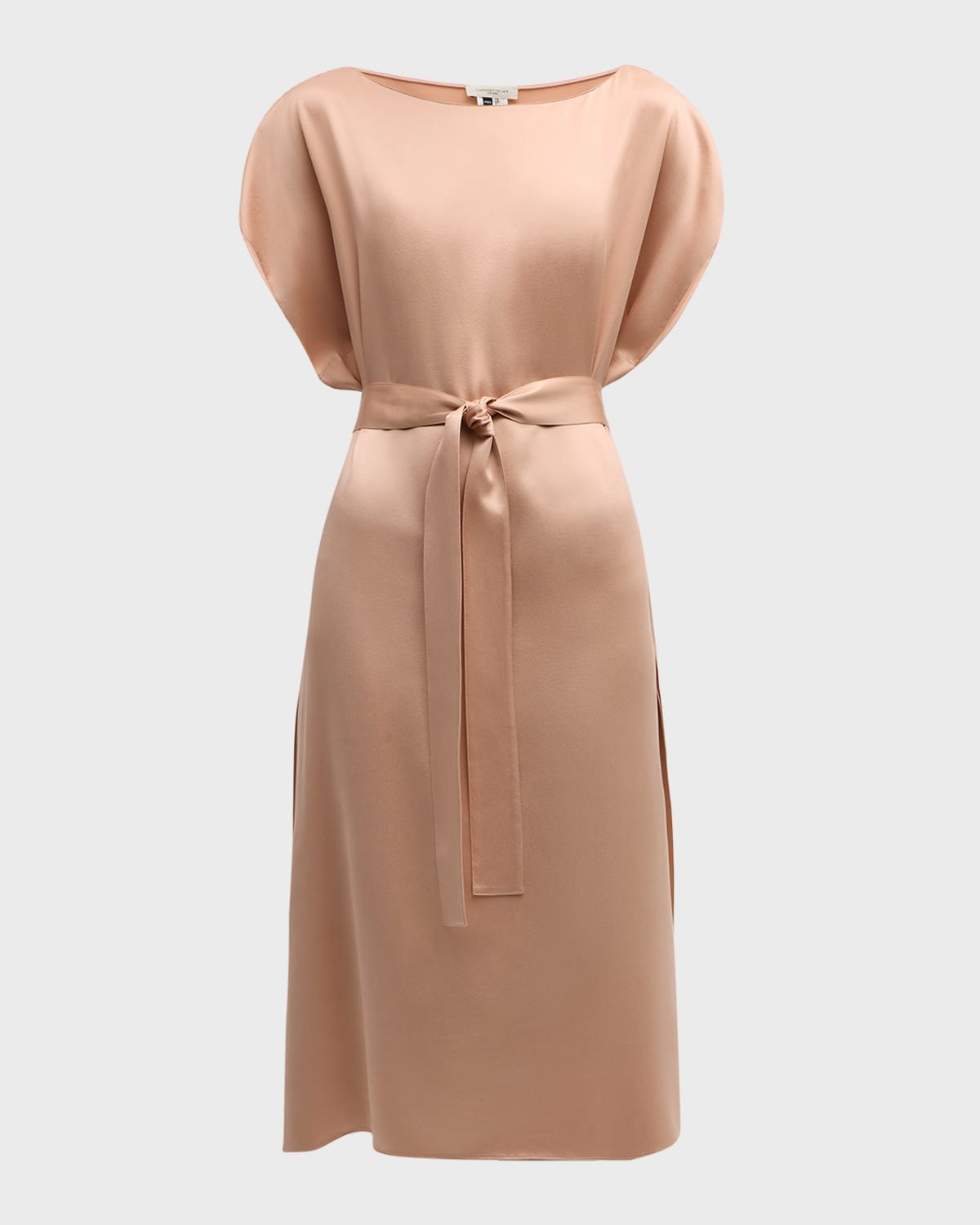 Lafayette 148 New York Dolman-Sleeve Silk Midi Dress