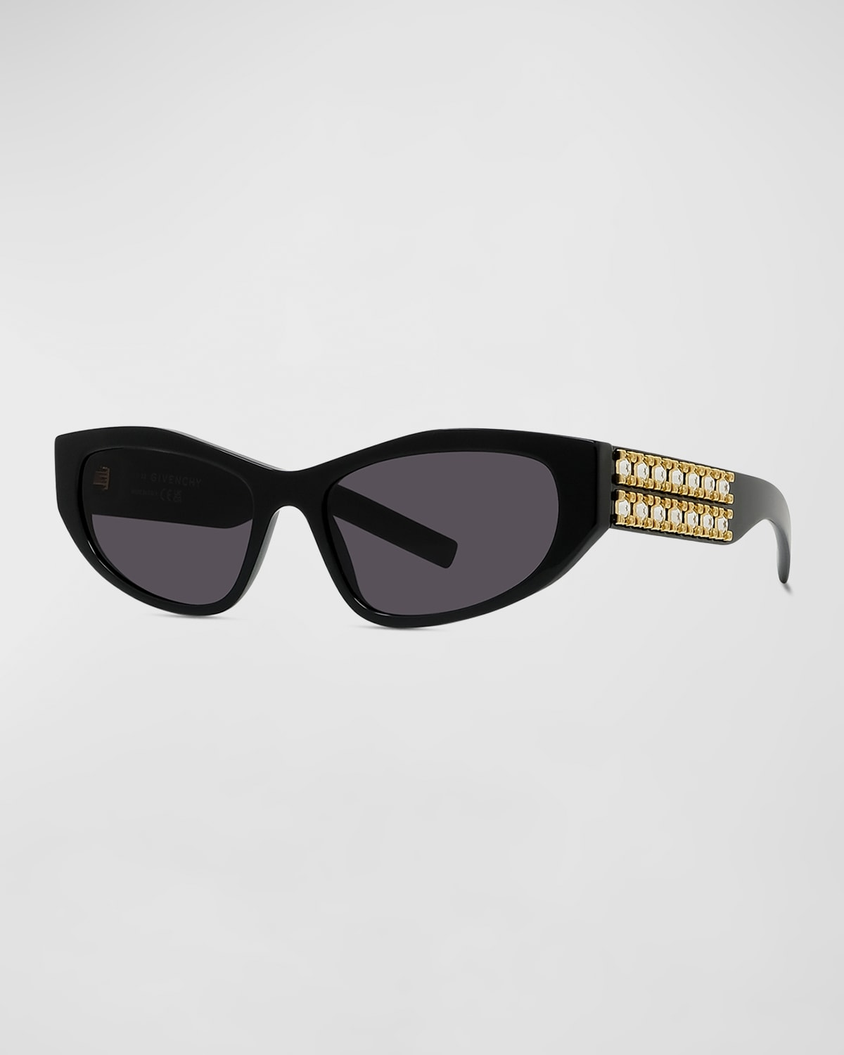 Givenchy Plumeties Crystal & Acetate Cat-Eye Sunglasses