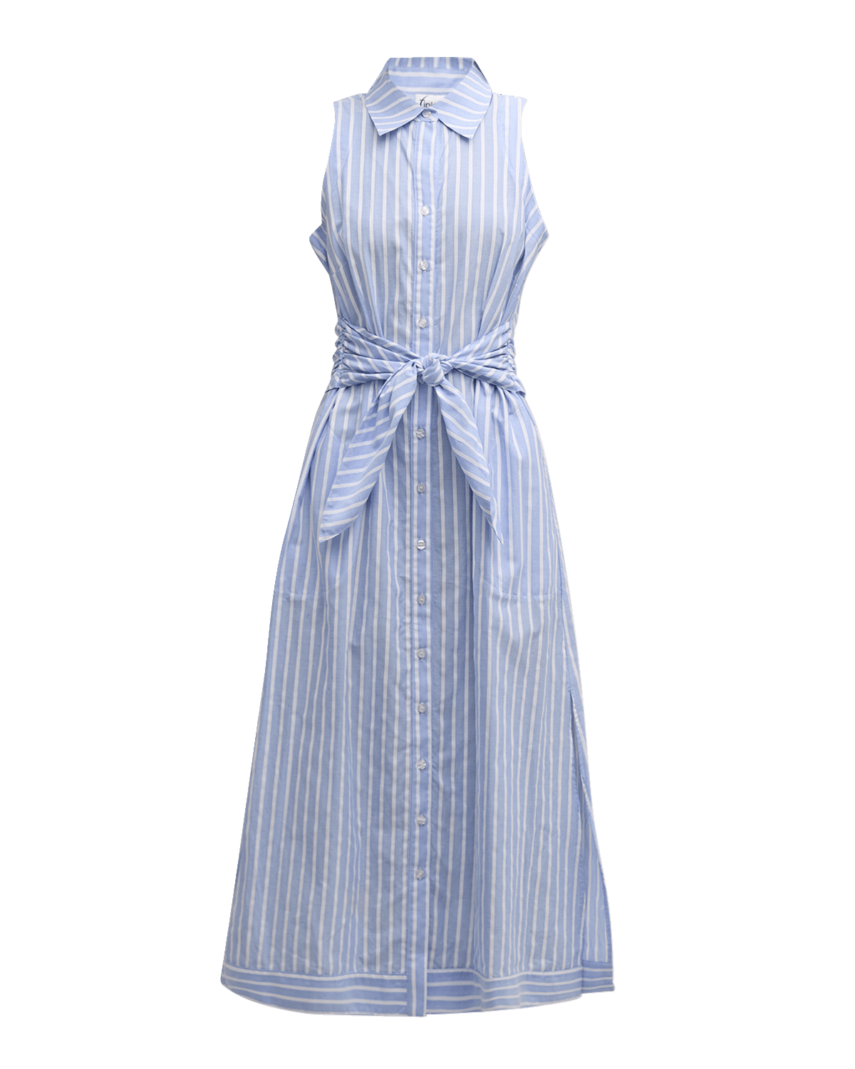 Finley Ellis Striped Cotton Dobby Midi Shirtdress