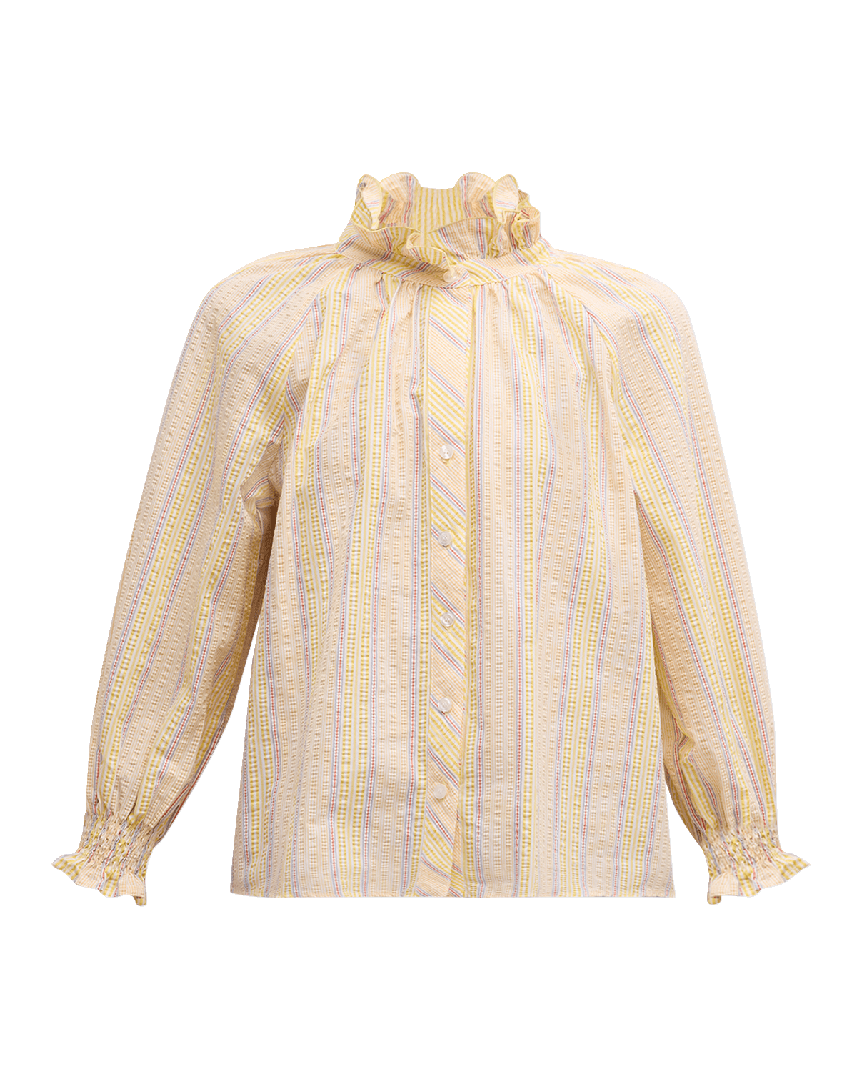 Finley Fiona Striped Seersucker Cotton Shirt