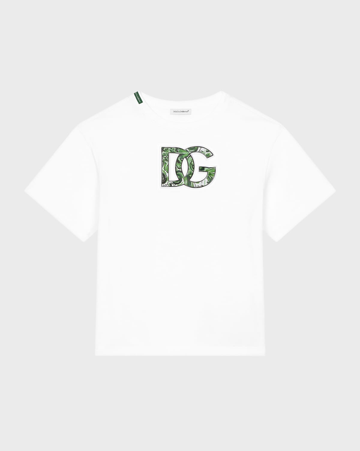 Dolce&Gabbana Boy's Interlocked Logo-Print T-Shirt, Size 4-6