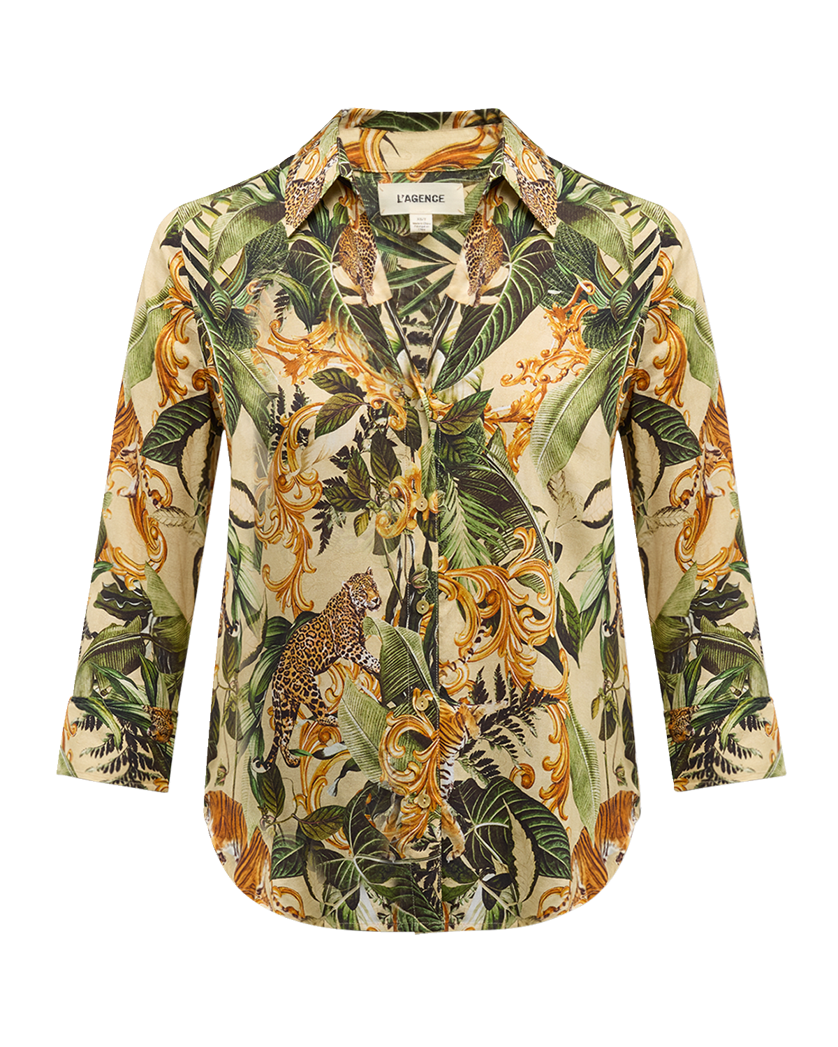 L'Agence Camille Jungle Printed Blouse