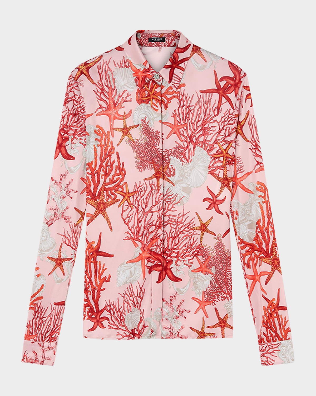 Versace Starfish Printed Jersey Shirt