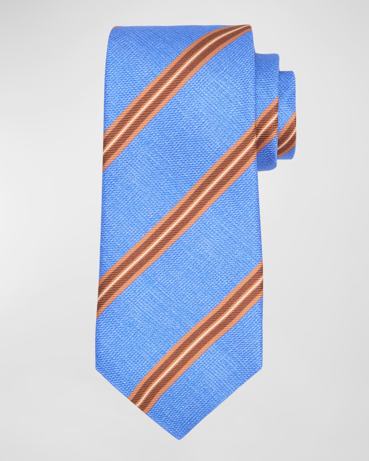 Kiton Men's Diagonal Striped Tie