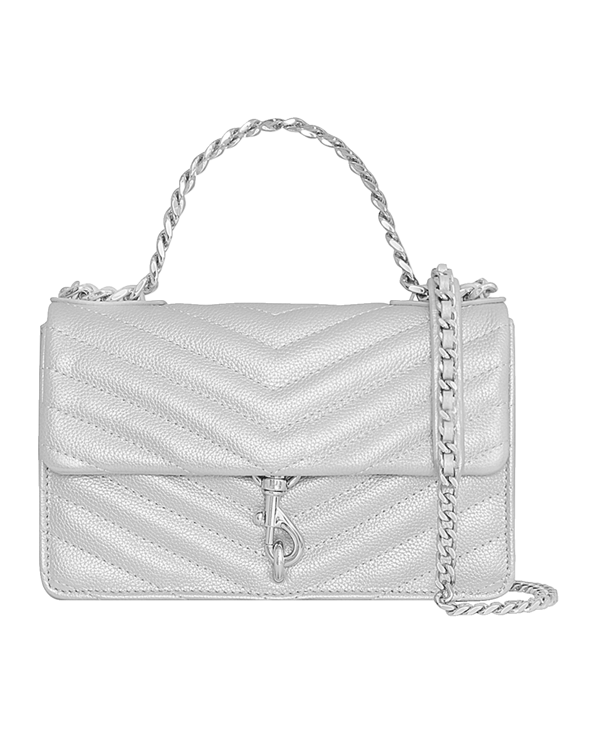 Rebecca Minkoff Edie Mini Metallic Quilted Crossbody Bag