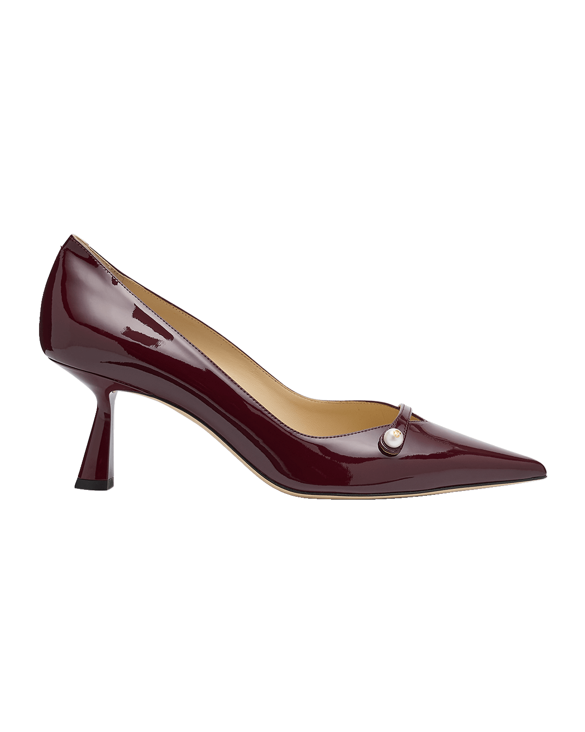Jimmy Choo Rosalia Patent Pearly-Strap Pumps