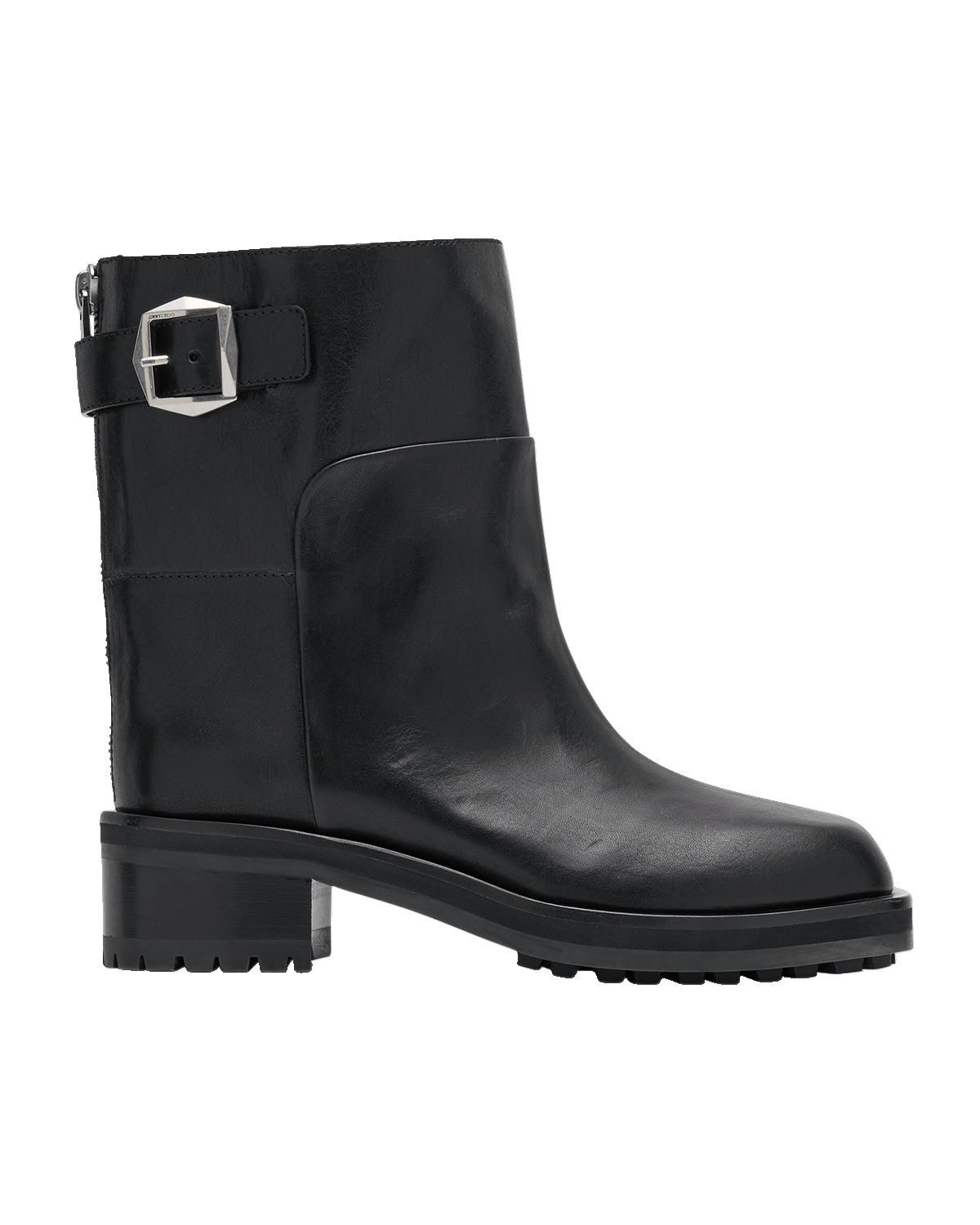 Jimmy Choo Brooklyn Leather Moto Booties